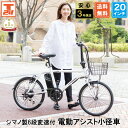 【★15日限定★ポイント5倍対象車種★最大39倍】 電動自転車 自転車 20インチ 小径車 ミニベロ シマノ6段変速搭載 |電動アシスト自転車 コンパクト シティサイクル デリバリー配送 カゴ付き 就職 ギフト 送料無料【DASK206】