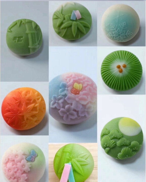 楽天市場】KUNNKENN 和菓子道具・お菓子木型 木製 菓子型 木彫 竹 上 