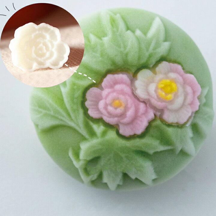 楽天市場】KUNNKENN 木型 葉脈 牡丹 くき3種| 木型 職人手彫 菓子木型  