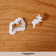 KUNNKENN 和菓子道具ジャンプうさぎ 兎 はね うさぎ 動物 生抜き 抜き型・押し型セット 和菓子 生抜き 季…