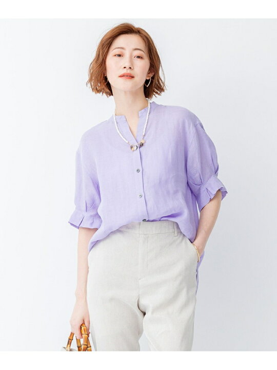 楽天市場】【SALE／20%OFF】【洗える】LIBECO スキッパーブラウス 23区 