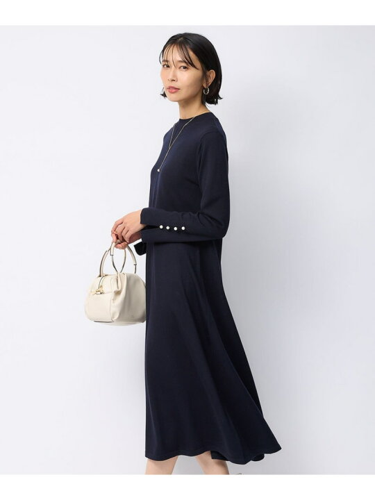 楽天市場】【SALE／50%OFF】【洗える】パールディテール フレア ニット 