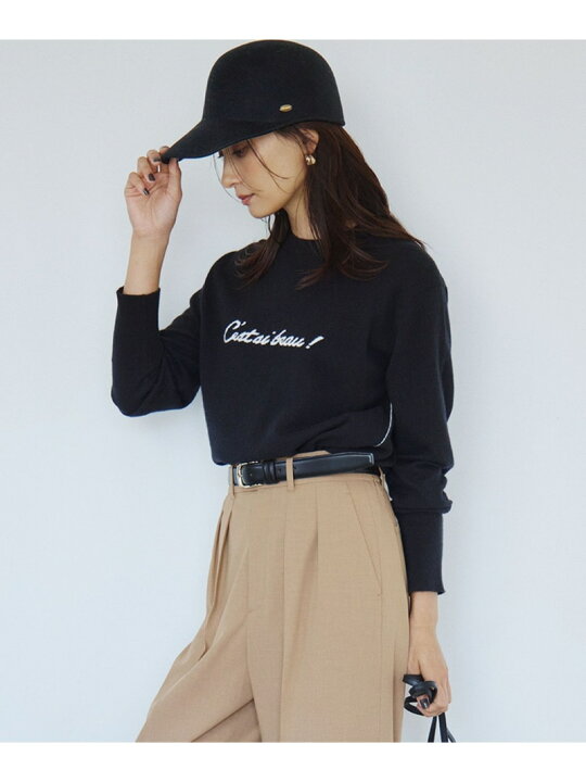 楽天市場】【SALE／30%OFF】【洗える】レターロゴ ニット 23区 L 