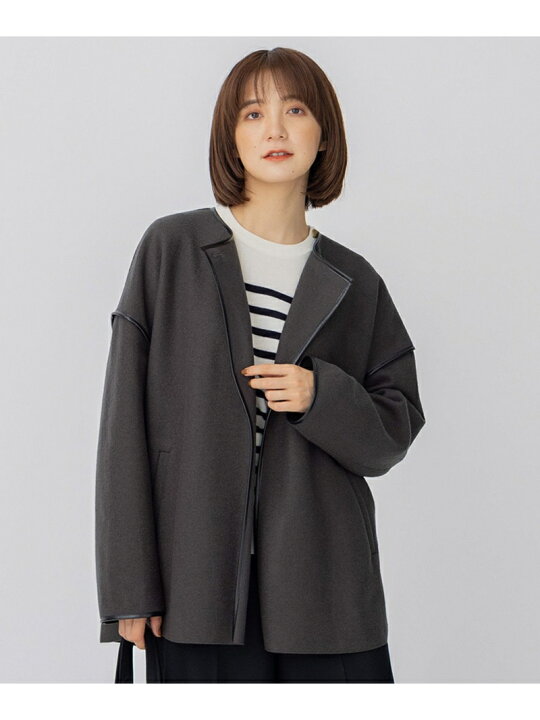 楽天市場】【SALE／30%OFF】コンプレストパイル ショートアウター 23区  