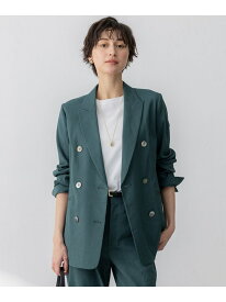 【SALE／30%OFF】【洗える】リネンレーヨンストレッチ ダブル ジャケット 23区 ニジュウサンク ジャケット・アウター テーラードジャケット・ブレザー ベージュ ブラック【RBA_E】【送料無料】[Rakuten Fashion]