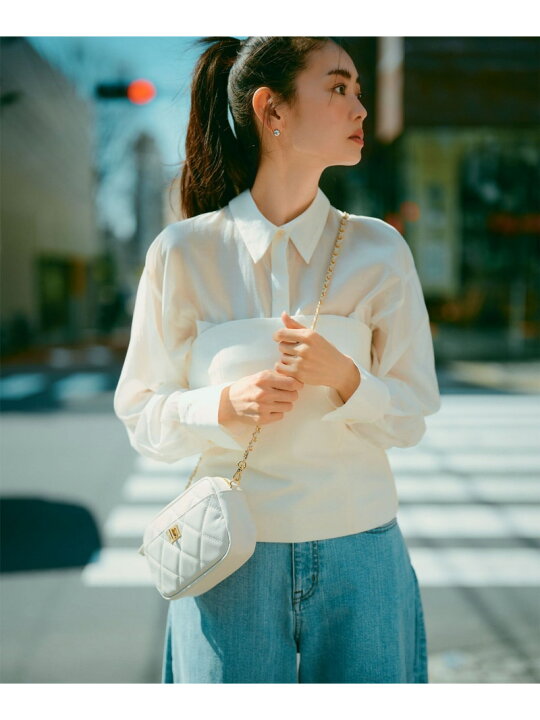 楽天市場】【SALE／20%OFF】ファスナー キルティング ショルダーバッグ 