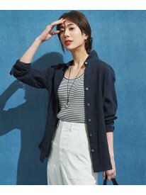 LIBECO ベーシック シャツ 23区 S ニジュウサンク トップス シャツ・ブラウス ホワイト パープル ネイビー ベージュ【送料無料】[Rakuten Fashion]