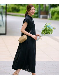 【一部店舗限定/接触冷感/洗える】ラミータンブラー フレンチスリーブ ワンピース 23区 ニジュウサンク ワンピース・ドレス ワンピース ピンク ブラック ベージュ【送料無料】[Rakuten Fashion]