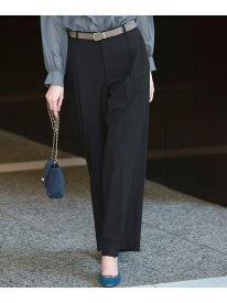 【洗える】TWマットクロス タック ワイド パンツ 23区 ニジュウサンク パンツ その他のパンツ グレー ブラウン【送料無料】[Rakuten Fashion]