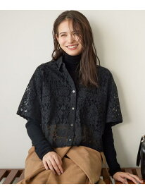 【SLOW/一部店舗限定】好評につき追加生産!モチーフレース シャツ 23区 ニジュウサンク トップス シャツ・ブラウス ブラック ホワイト【送料無料】[Rakuten Fashion]
