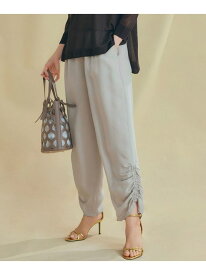【SALE／30%OFF】【接触冷感/洗える】フィブリルツイル シャーリング パンツ 23区 ニジュウサンク パンツ その他のパンツ ブラック ベージュ【RBA_E】【送料無料】[Rakuten Fashion]