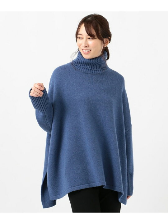 楽天市場】カシミヤブレンドバルキー ポンチョニット 23区 ニジュウ 