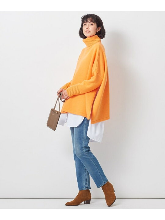 楽天市場】カシミヤブレンドバルキー ポンチョニット 23区 ニジュウ 