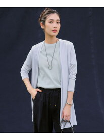 【UVケア/接触冷感】マルチ機能 シアー ロング カーディガン 23区 ニジュウサンク トップス カーディガン ホワイト グレー ネイビー ブラウン ベージュ ブラック【送料無料】[Rakuten Fashion]