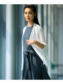 【新色追加/UVケア/接触冷感】マルチ機能 シアー ショート カーディガン 23区 ニジュウサンク トップス カーディガン ブルー ピンク ホワイト グレー ネイビー ブラウン ベージュ ブラック グリーン【送料無料】[Rakuten Fashion]