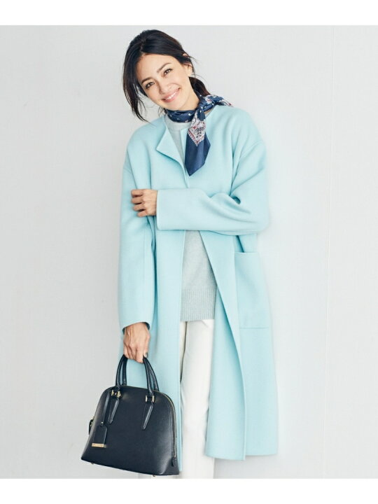 楽天市場】【SALE／50%OFF】ウールカシミヤリバーコート 23区 ニジュウ 