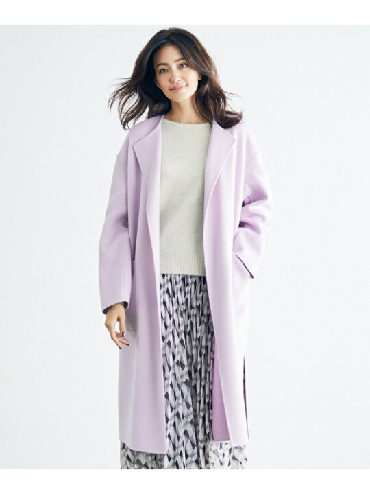 楽天市場】【SALE／50%OFF】ウールカシミヤリバーコート 23区 ニジュウ 