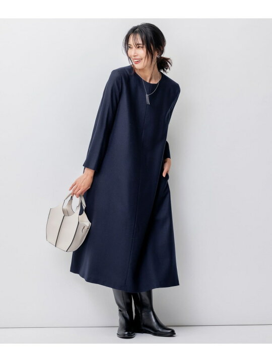 楽天市場】【SALE／40%OFF】ウールジョーゼット Aライン ワンピース 23  