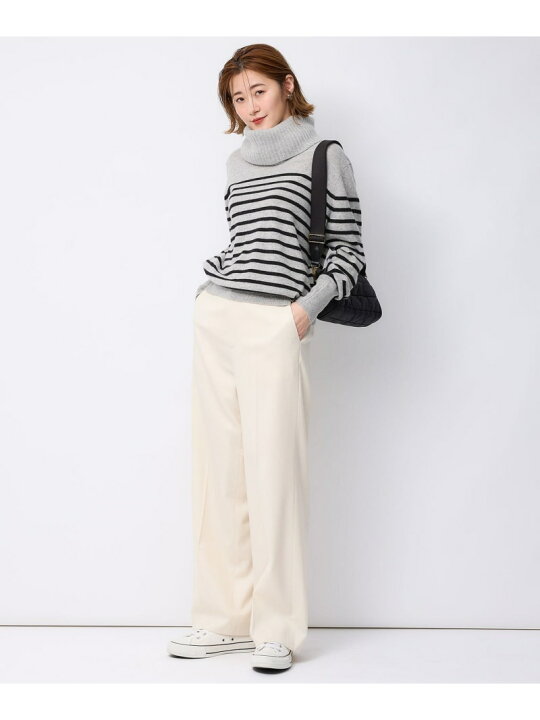 楽天市場】【SALE／20%OFF】【洗える】ピュアカシミヤ ボーダー ニット 