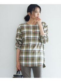 【SALE／50%OFF】【洗える】CANCLINI メルトン チェック ブラウス 23区 ニジュウサンク トップス シャツ・ブラウス ブラウン カーキグリーン ネイビー【RBA_E】【送料無料】[Rakuten Fashion]