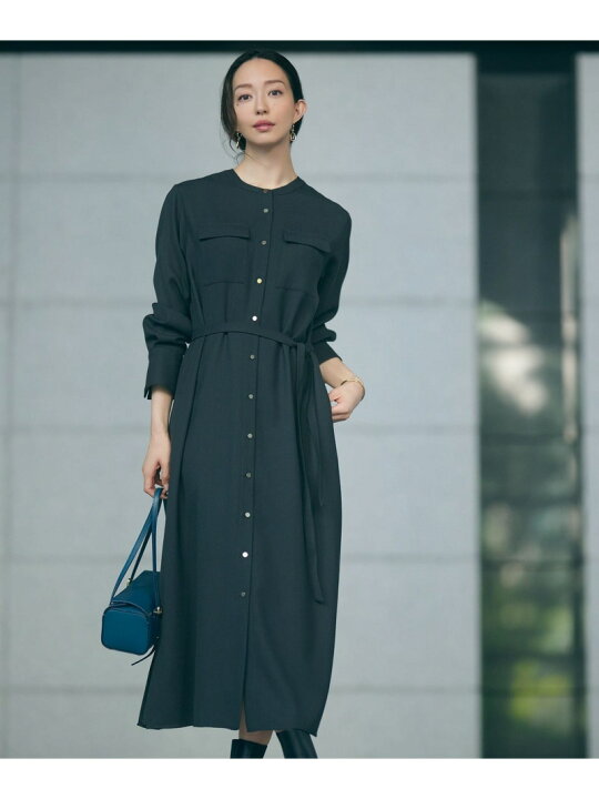 楽天市場】【SALE／50%OFF】ポリエステルウール シャツワンピース 23区  