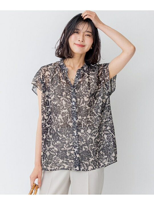 楽天市場】【SALE／20%OFF】【洗える】ボタニカルプリント スキッパー 