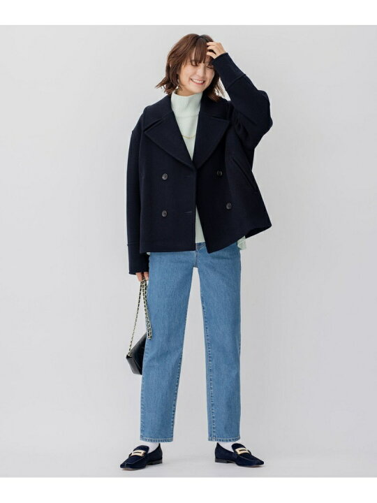 楽天市場】【SALE／40%OFF】ヘリンボーン ショート ピーコート 23区 L 