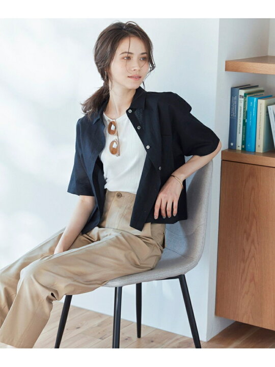 楽天市場】【SALE／20%OFF】【SLOW/洗える】リネンコットン 半袖 