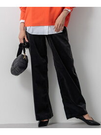 【SALE／30%OFF】【洗える】23区DENIM ベルベットストレッチ ワイドパンツ 23区 ニジュウサンク パンツ その他のパンツ グレー グリーン ピンク ホワイト【RBA_E】【送料無料】[Rakuten Fashion]