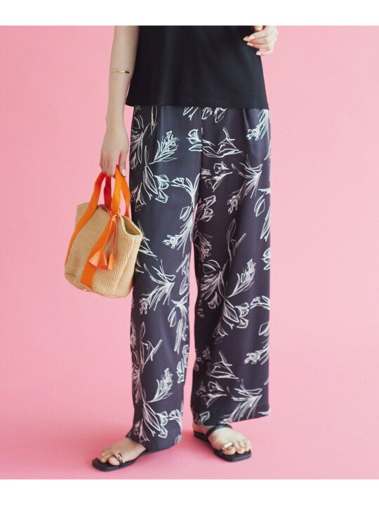 楽天市場】【SALE／30%OFF】【洗える】ラインフラワープリント ワイド  