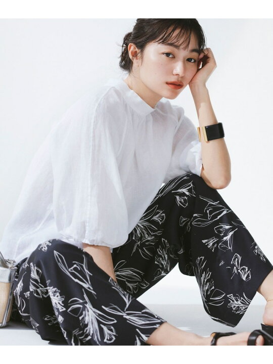 楽天市場】【SALE／30%OFF】【洗える】ラインフラワープリント ワイド  