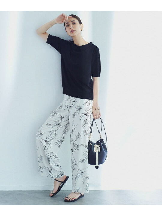 楽天市場】【SALE／30%OFF】【洗える】ラインフラワープリント ワイド 