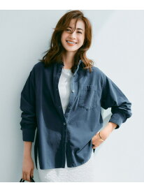 【見上愛さん着用/Oggi11月号掲載】コットン コーデュロイ シャツ 23区 L ニジュウサンク トップス シャツ・ブラウス ホワイト ピンク【送料無料】[Rakuten Fashion]