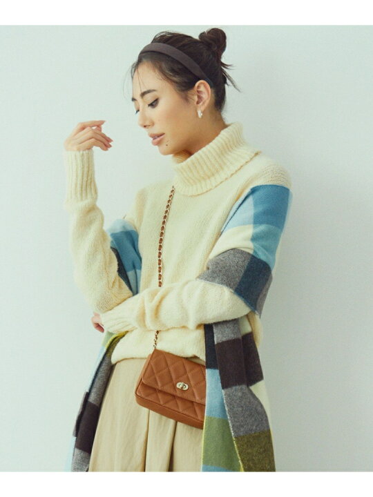 楽天市場】【SALE／50%OFF】【洗える】ブークレ タートルネック ニット 
