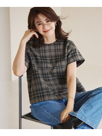 【SALE／30%OFF】【洗える】ツイーディーエトワール ブラウス 23区 L ニジュウサンク トップス シャツ・ブラウス グレー ブラウン【RBA_E】【送料無料】[Rakuten Fashion]