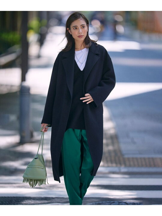 楽天市場】【otonaMUSE掲載】MANTECOリバー ロング コート 23区 S 