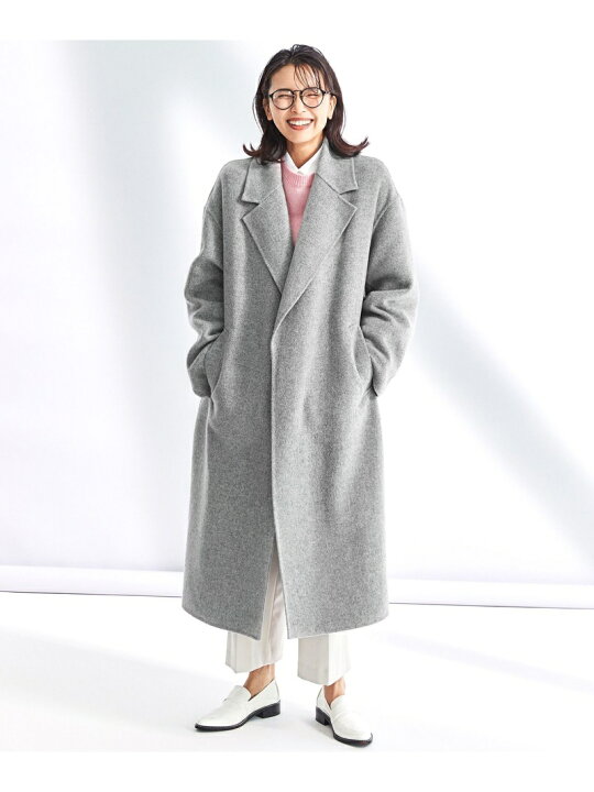 楽天市場】【otonaMUSE掲載】MANTECOリバー ロング コート 23区 S 