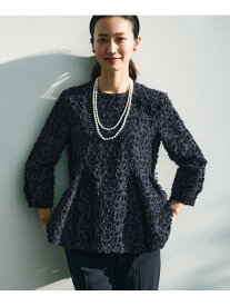 【SALE／30%OFF】【VERYコラボ】ボタニカル カットジャカード ブラウス 23区 ニジュウサンク トップス シャツ・ブラウス ブラック ネイビー【RBA_E】【送料無料】[Rakuten Fashion]