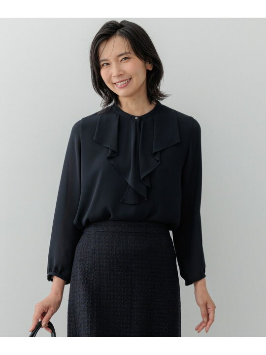 楽天市場】【SALE／40%OFF】【洗える】ジョーゼットフリル カットソー 