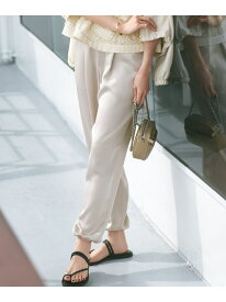 【SALE／50%OFF】【洗える】ドレープサテン 2WAY ドロスト パンツ 23区 ニジュウサンク パンツ その他のパンツ カーキグリーン ブラック ベージュ【RBA_E】【送料無料】[Rakuten Fashion]