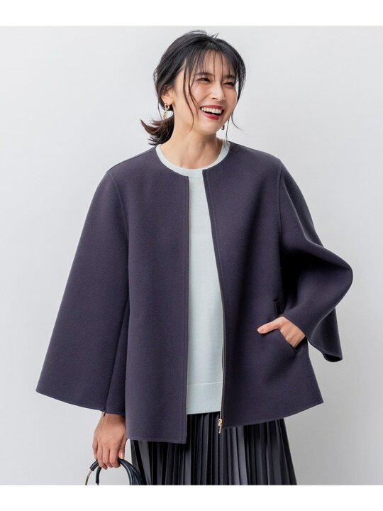 楽天市場】【SALE／30%OFF】ウールリバー ケープ ジャケット 23区 L 