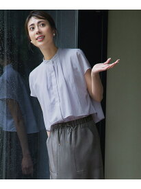 【SALE／30%OFF】【撥水加工/洗える】シアーナイロンツイル レイヤード ブラウス 23区 L ニジュウサンク トップス シャツ・ブラウス パープル ホワイト ブラック【RBA_E】【送料無料】[Rakuten Fashion]