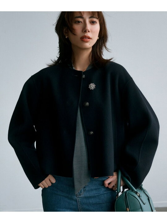 楽天市場】【SALE／40%OFF】ウールリバー ノーカラーコート 23区 