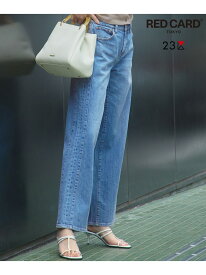 【RED CARD TOKYO×23区/VERY3月号掲載】デニム ライン ワイドパンツ 23区 S ニジュウサンク パンツ ジーンズ・デニムパンツ ブルー レッド【送料無料】[Rakuten Fashion]