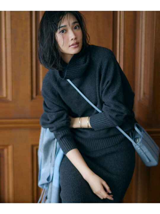 楽天市場】ウールカシミヤブレンドバルキー タートルネック ニット 23  