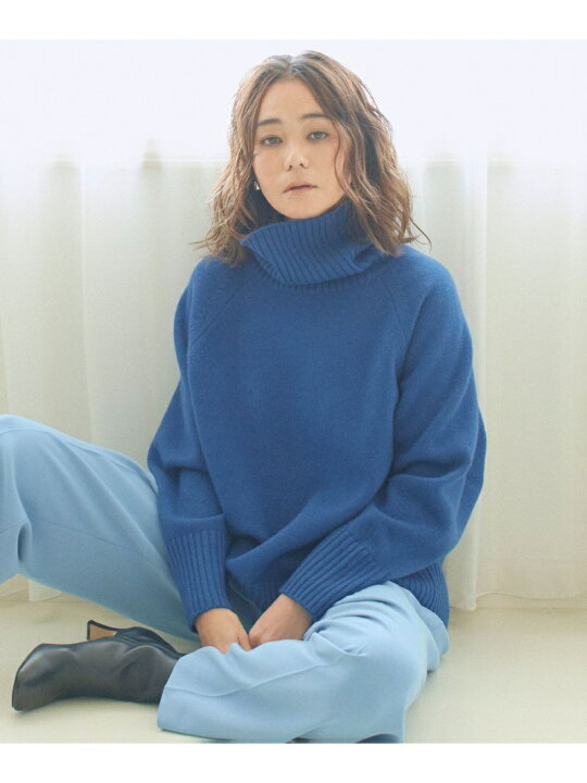 楽天市場】ウールカシミヤブレンドバルキー タートルネック ニット 23  