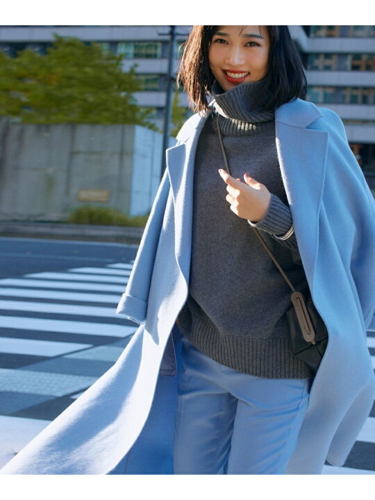 楽天市場】ウールカシミヤブレンドバルキー タートルネック ニット 23 