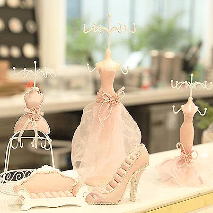 楽天市場】【アクセサリーケース アクセサリースタンド ピンク 