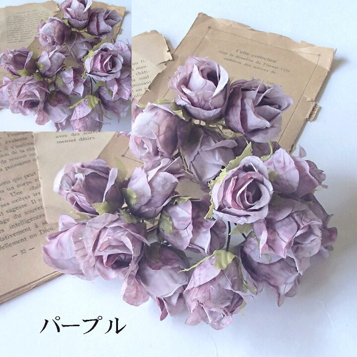 楽天市場】【ラッピング フラワー 造花 アンティーク】 バラ 薔薇 髪 