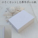 【ボール紙 厚紙 厚手紙 極厚 超厚口 80×100ミリ】 小さいサイズ カット紙 10枚入商品タグ 紙 台紙 グレー 工作用 ア…